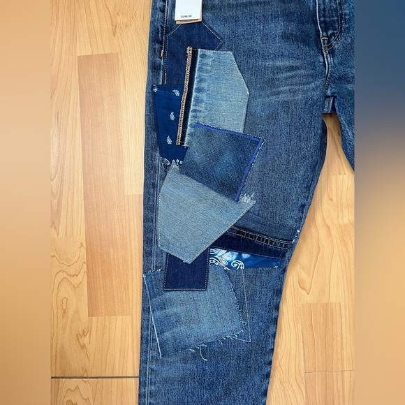 NEW Ralph Lauren Polo Avery Boyfriend Crop Patchwork Jeans Women’s size 29 - Picture 4 of 11